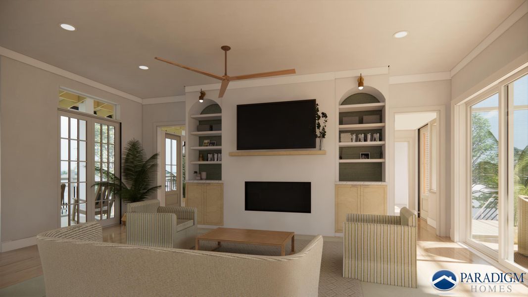 Furnished interior view inside a new home in , Mount Pleasant (Image 9).