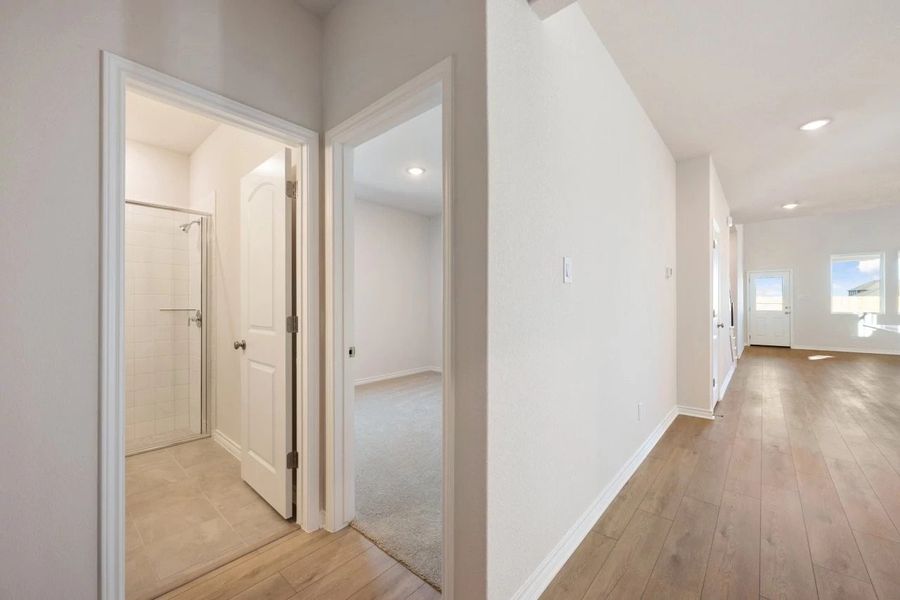 Spacious, unfurnished interior of a new home in Lariat, Liberty Hill (Image 24). Spacious, unfurnished interior of a new home in Lariat, Liberty Hill (Image 24).