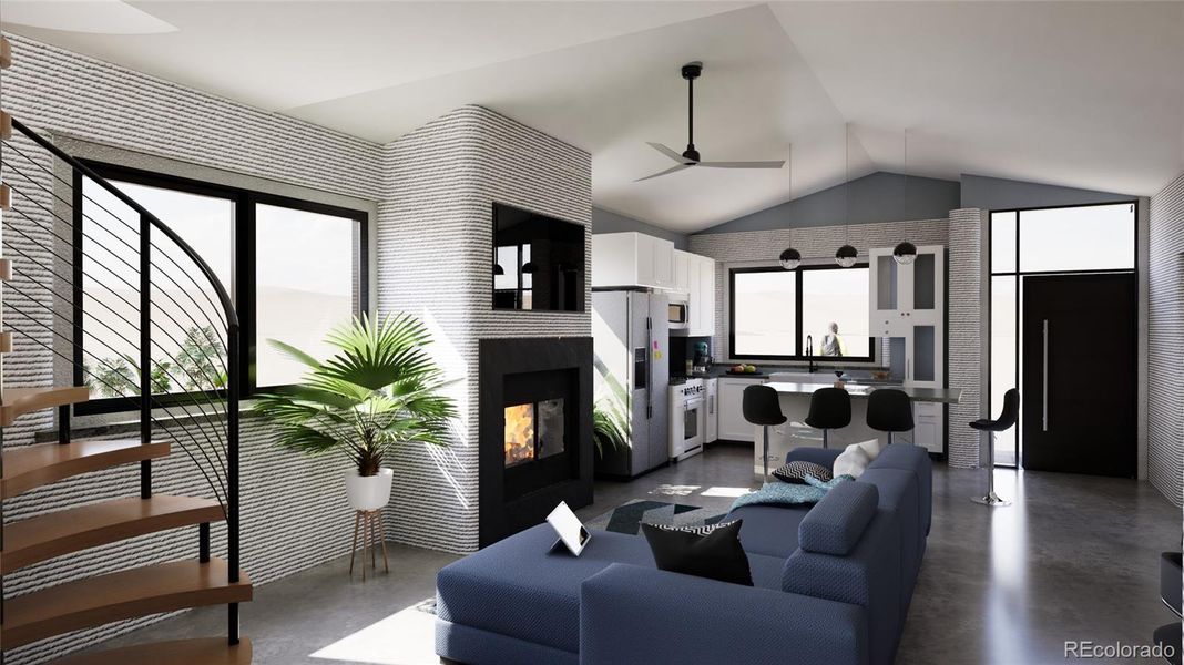 Furnished interior view inside a new home in , Salida (Image 7).