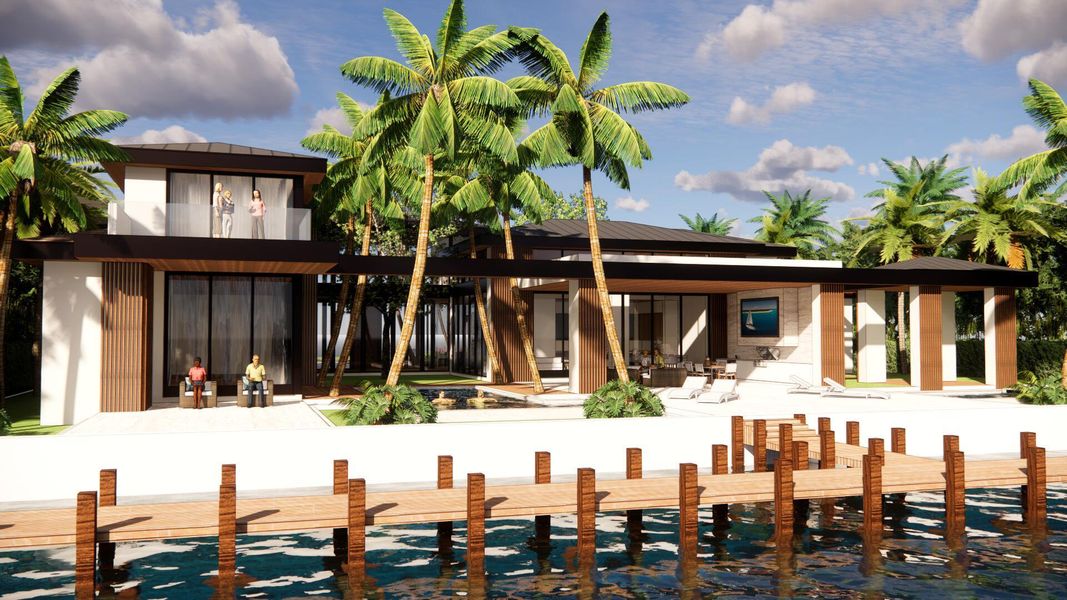 Exterior details and patio area of a home in , Palm Beach Gardens (Image 16).