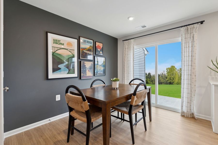 Representative furnished interior of a home built from the The Rutledge by Stanley Martin Homes in Essence at Trinity Townhomes, Columbia (Image 37).