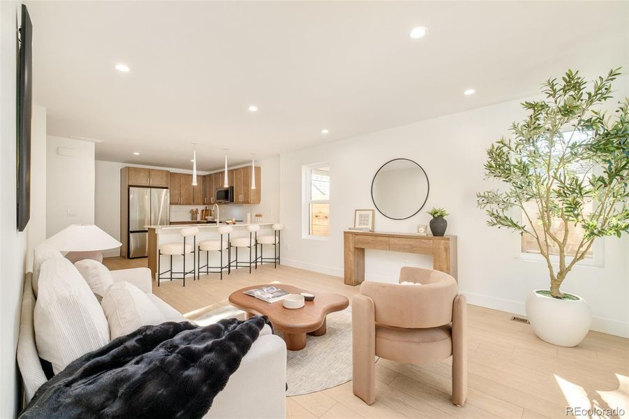 Furnished interior view inside a new home in , Denver (Image 8).