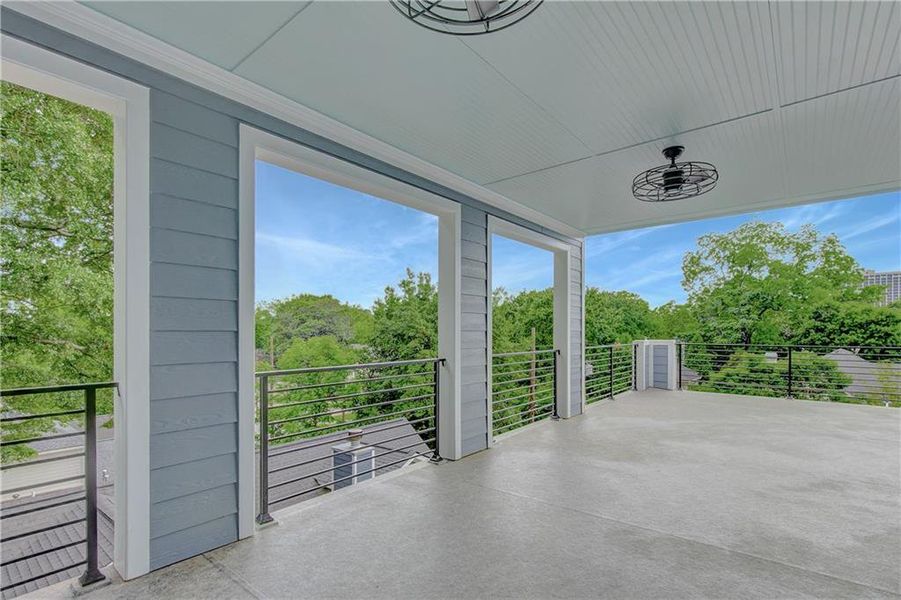 Exterior details and patio area of a home in , Atlanta (Image 31).