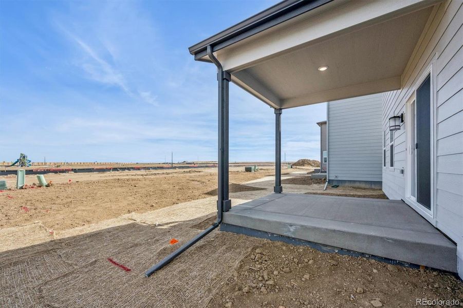 Exterior details and patio area of a home in Legato, Commerce City (Image 3).