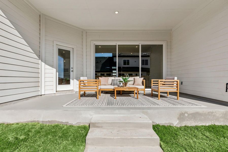 Back Covered Porch (Staged)