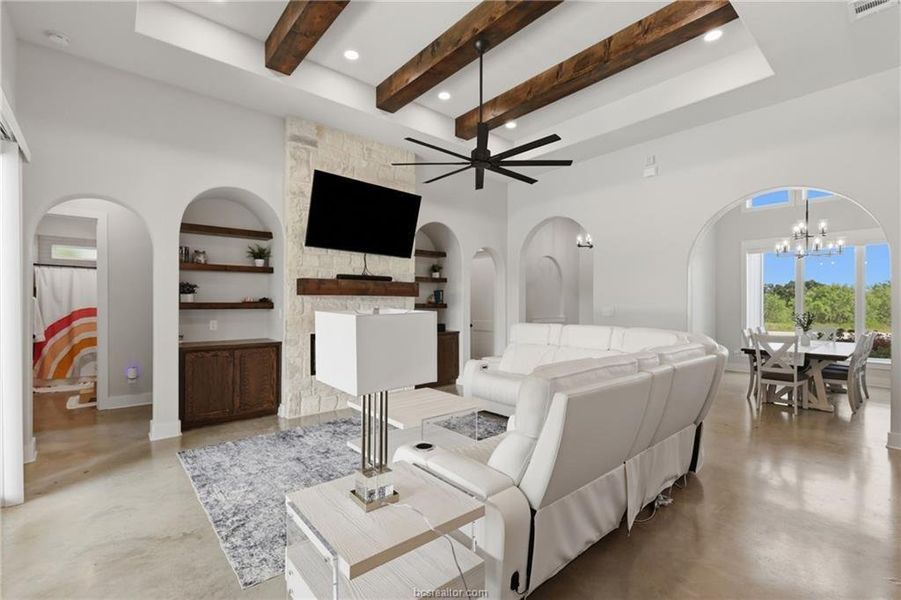 Furnished interior view inside a new home in , Bryan (Image 36).