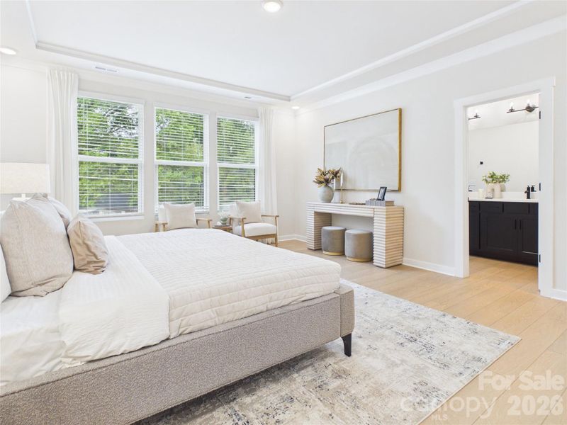 Furnished interior view inside a new home in , Charlotte (Image 8).
