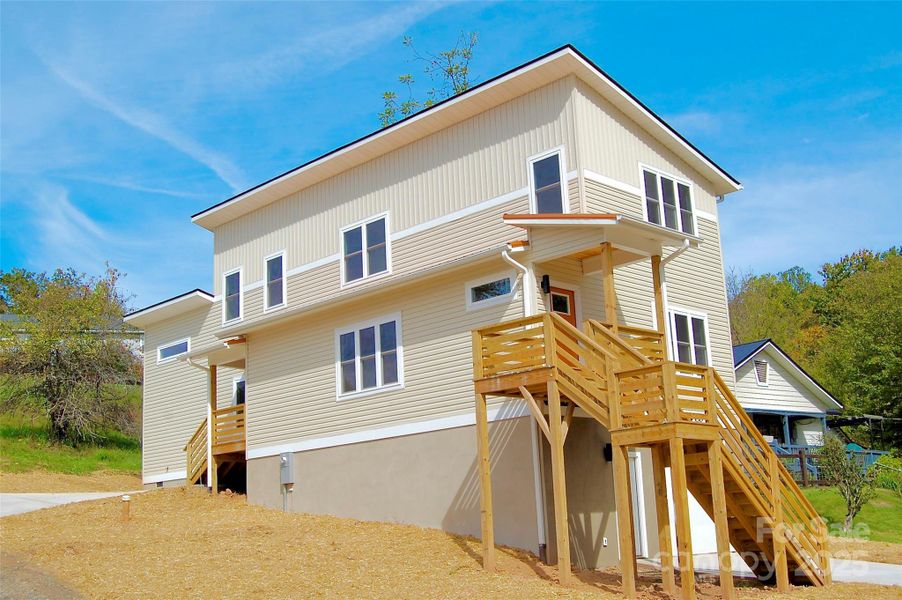 Exterior details and patio area of a home in , Mars Hill (Image 20).