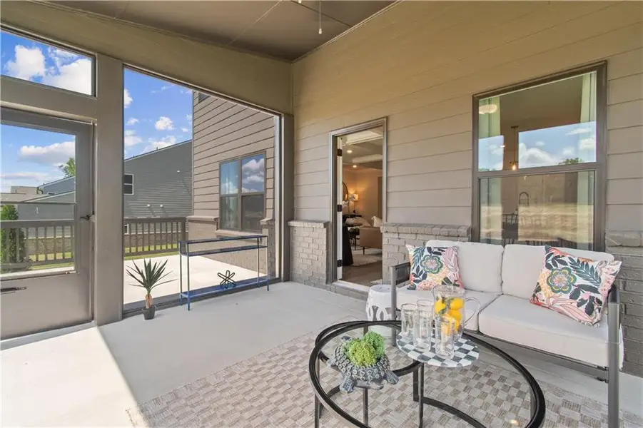 Exterior details and patio area of a home in Kentmere, Auburn (Image 4).