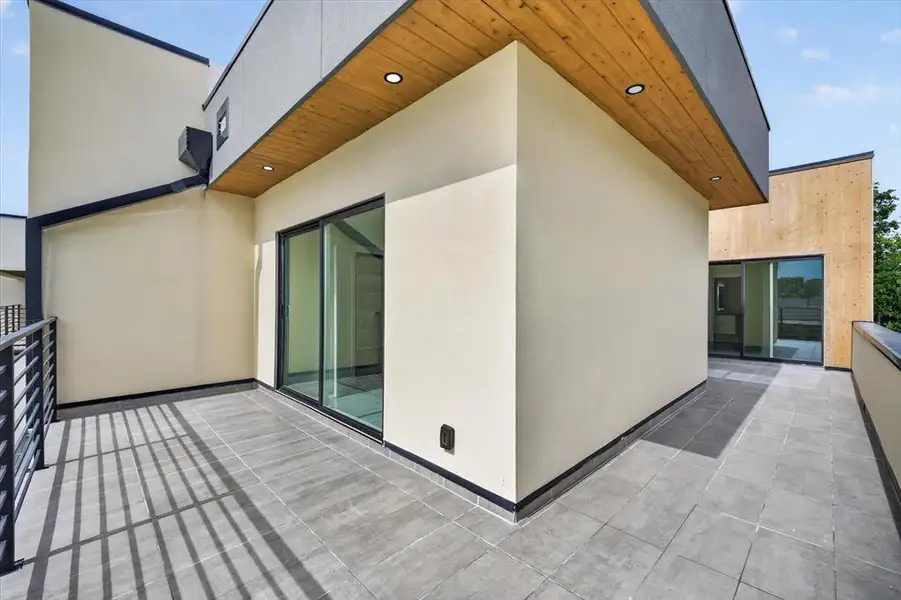 Exterior details and patio area of a home in , Irving (Image 22). Exterior details and patio area of a home in , Irving (Image 22).