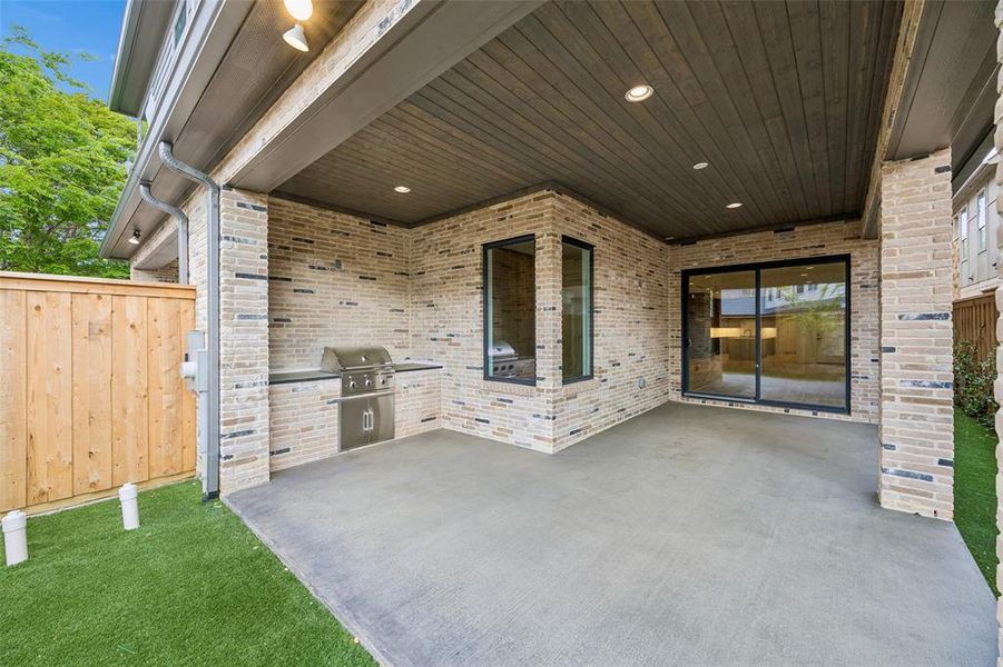 Exterior details and patio area of a home in , Dallas (Image 4). Exterior details and patio area of a home in , Dallas (Image 4).