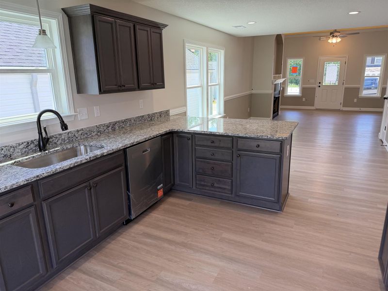 Furnished interior view inside a new home in Cleveland Meadows, Spartanburg (Image 4). Furnished interior view inside a new home in Cleveland Meadows, Spartanburg (Image 4).