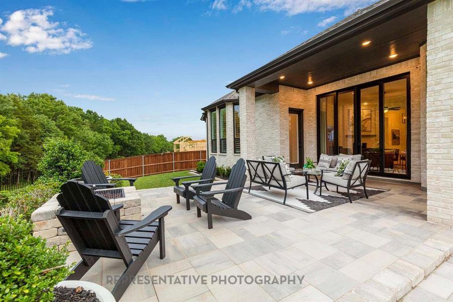 Exterior details and patio area of a home in Devonshire, Forney (Image 2).