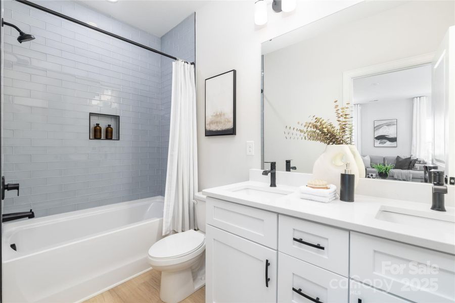 Furnished interior view inside a new home in , Charlotte (Image 18).