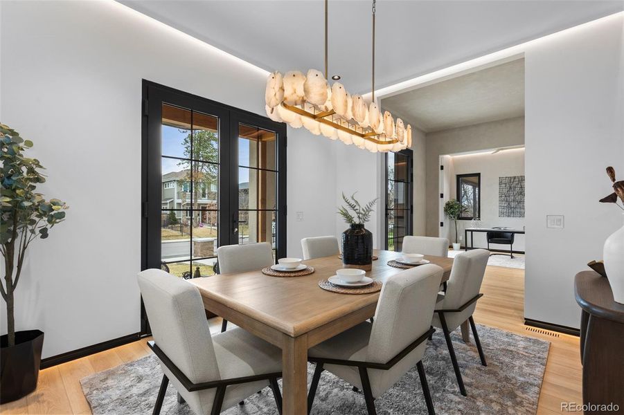 Furnished interior view inside a new home in , Denver (Image 13).