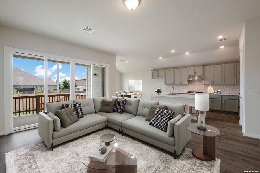 Furnished interior view inside a new home in Foxbrook, Cibolo (Image 6).
