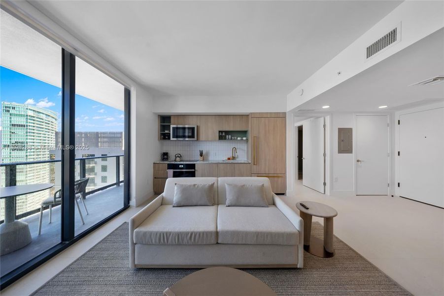 Furnished interior view inside a new home in , Miami (Image 16).