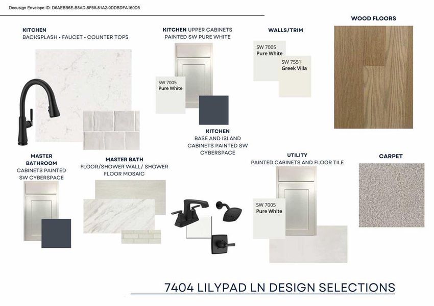 Sample of building materials used in homes in Aster Park, McKinney (Image 35).