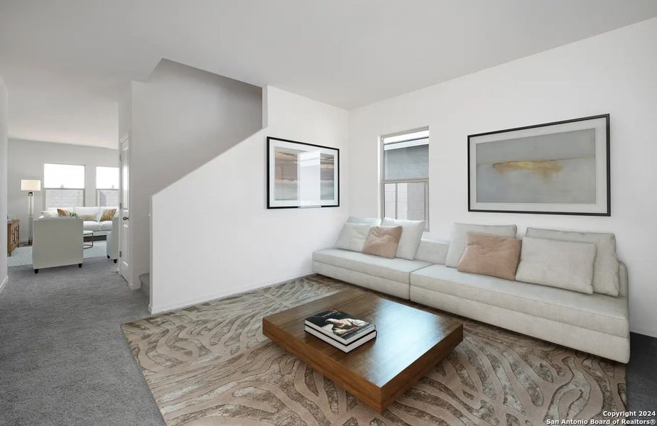 Furnished interior view inside a new home in Hennersby Hollow, San Antonio (Image 5).