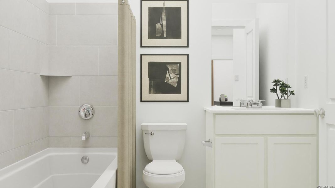 Furnished interior view inside a new home in Juniper Ranch, Spring Branch (Image 6). Furnished interior view inside a new home in Juniper Ranch, Spring Branch (Image 6).