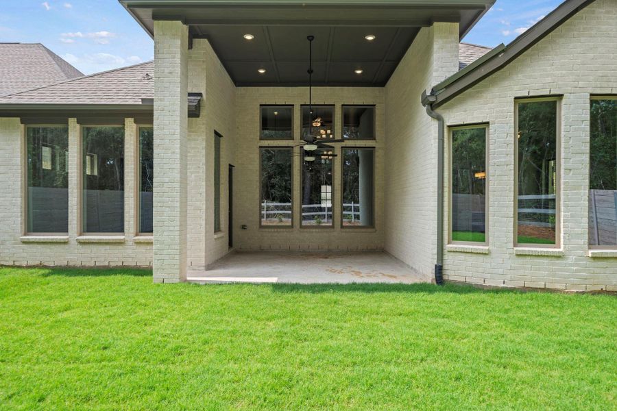 Exterior details and patio area of a home in Two Step Farm, Montgomery (Image 4).