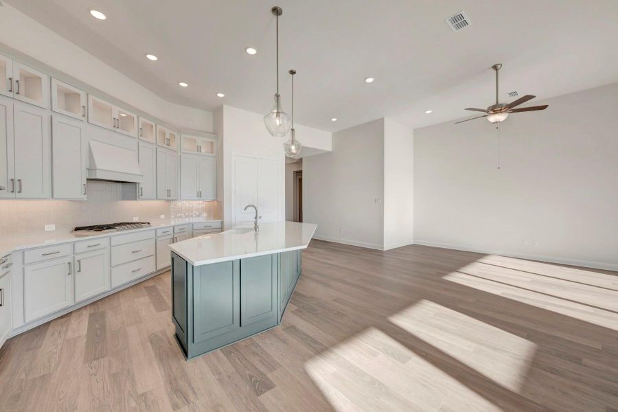 Furnished interior view inside a new home in Brookewater 55’ Homesites, Rosenberg (Image 8).