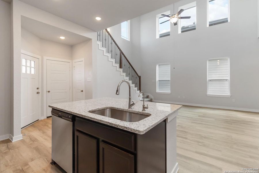 Furnished interior view inside a new home in Hunters Ranch, San Antonio (Image 9). Furnished interior view inside a new home in Hunters Ranch, San Antonio (Image 9).