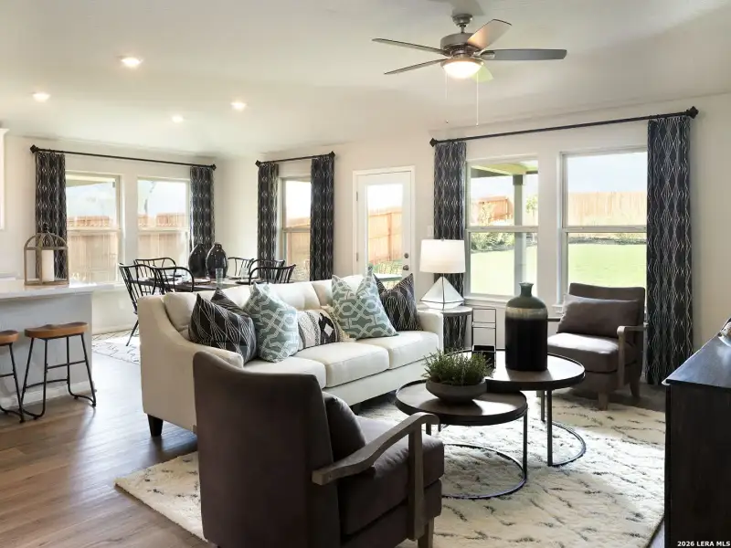 Furnished interior view inside a new home in Carmel Ranch, Schertz (Image 6).