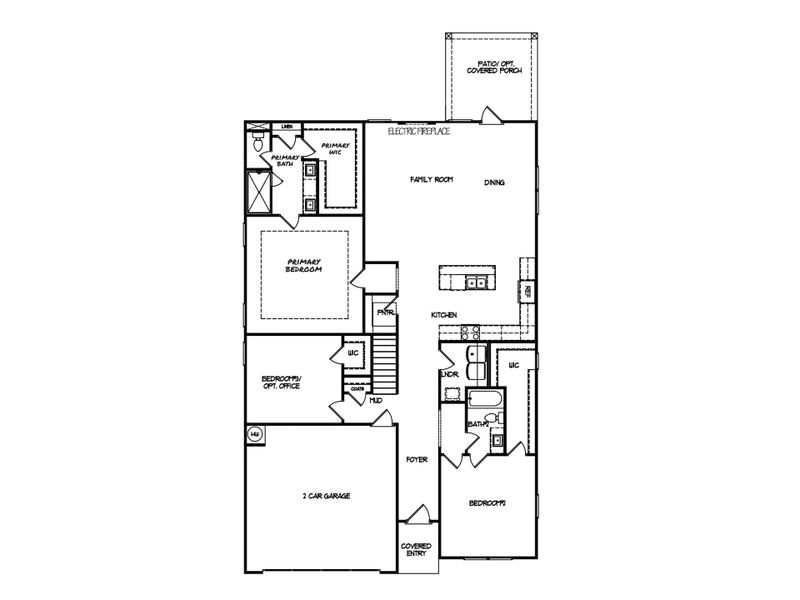 2D floor plan layout for the The Saxton IV by My Home Communities in Enclave at Harbor Club, Greensboro, GA (Image 3). 2D floor plan layout for the The Saxton IV by My Home Communities in Enclave at Harbor Club, Greensboro, GA (Image 3).