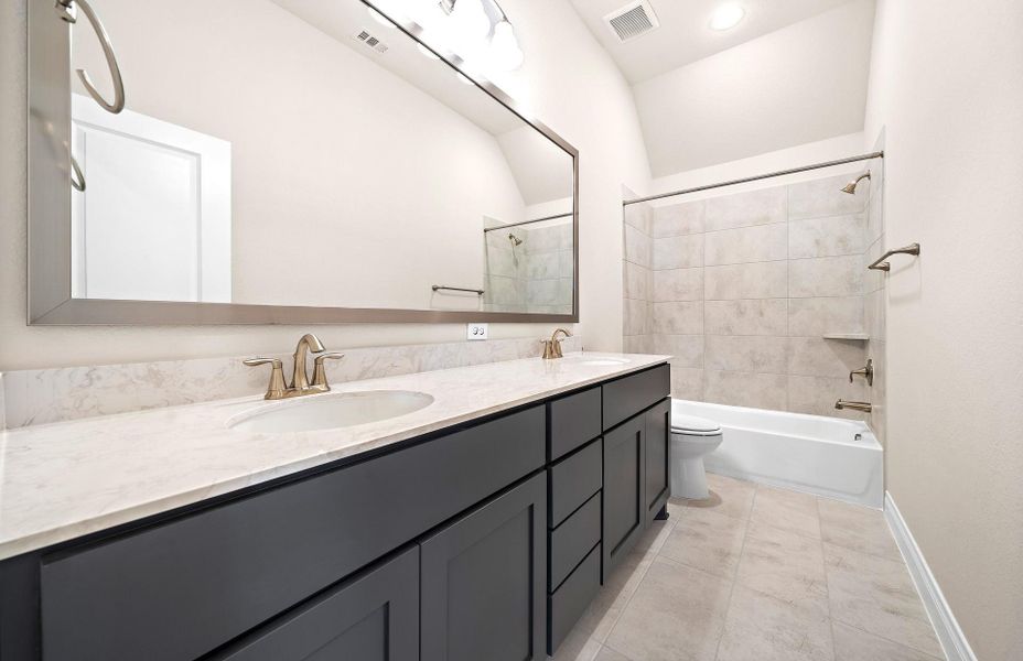 Furnished interior view inside a new home in Bridgeland 60′, Cypress (Image 12). Furnished interior view inside a new home in Bridgeland 60′, Cypress (Image 12).