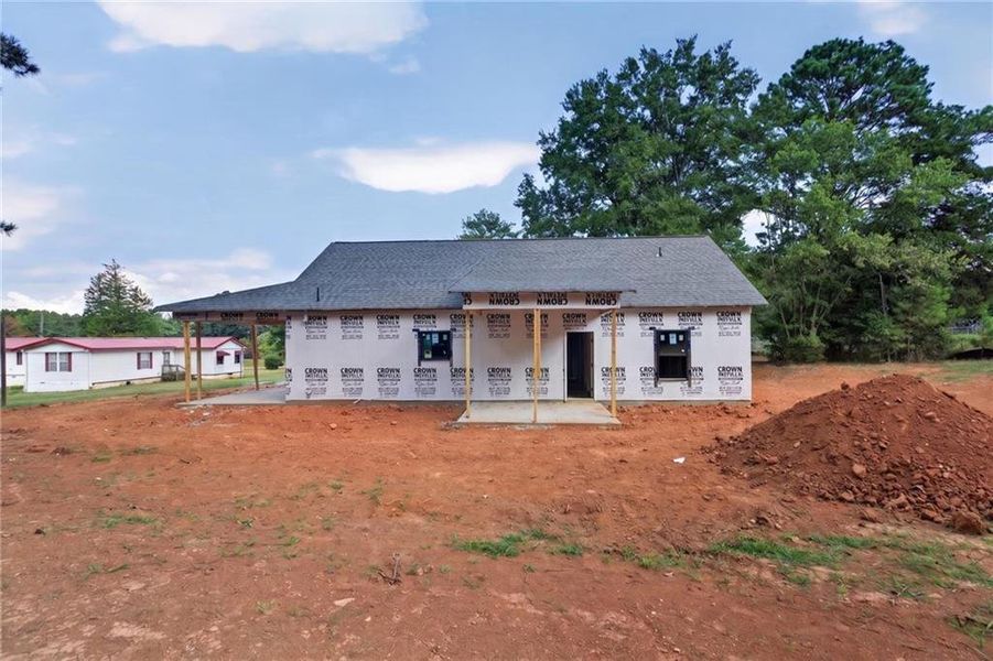 In-progress construction of a new home in , Cedartown, GA (Image 31).