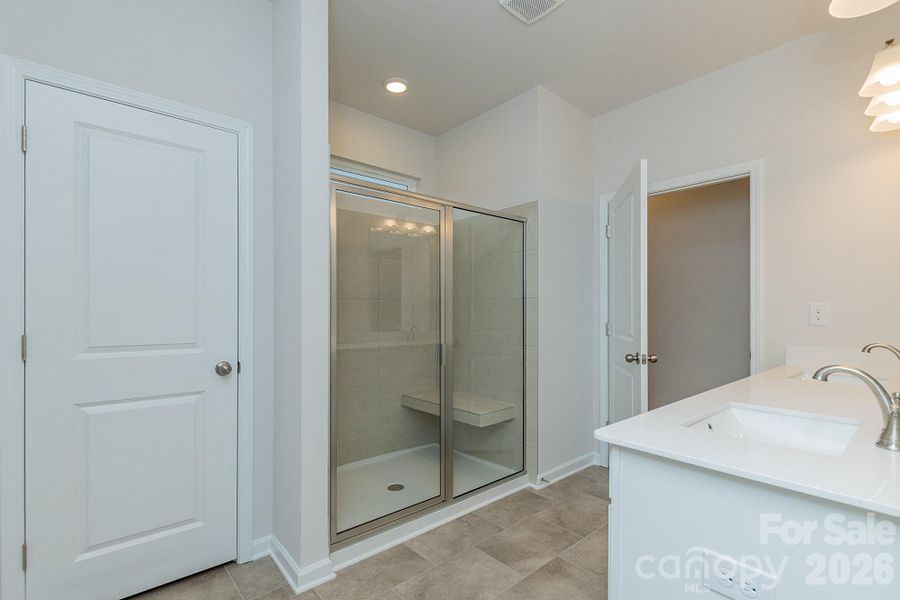 Primary Bath- Large Tiled shower