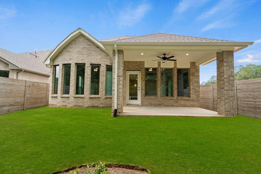 Exterior details and patio area of a home in Two Step Farm, Montgomery (Image 24). Exterior details and patio area of a home in Two Step Farm, Montgomery (Image 24).