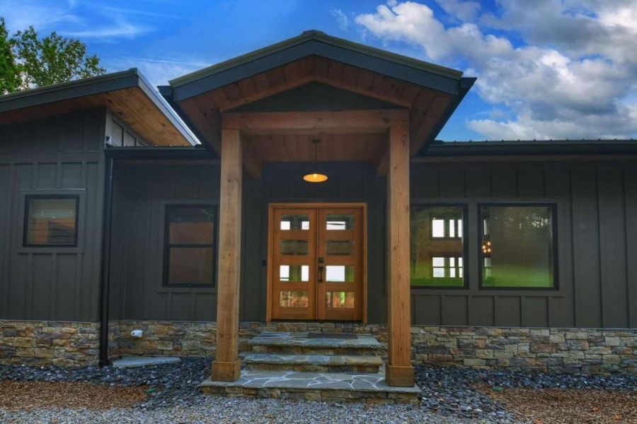 Exterior details and patio area of a home in , Blue Ridge (Image 25). Exterior details and patio area of a home in , Blue Ridge (Image 25).
