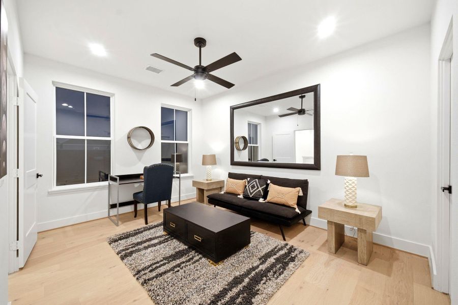 Furnished interior view inside a new home in , Houston (Image 30).