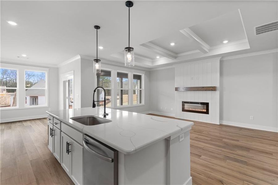 Furnished interior view inside a new home in Rosewood Lake Preserve, Hoschton (Image 7).