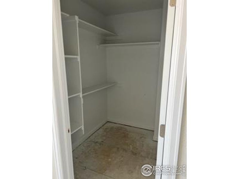 Primary walk in closet