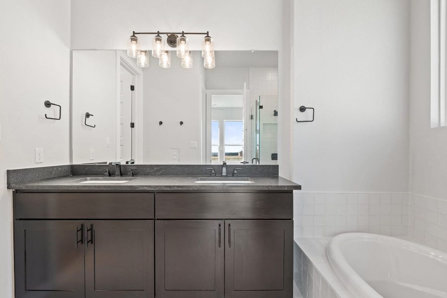 Furnished interior view inside a new home in Lariat, Liberty Hill (Image 11).