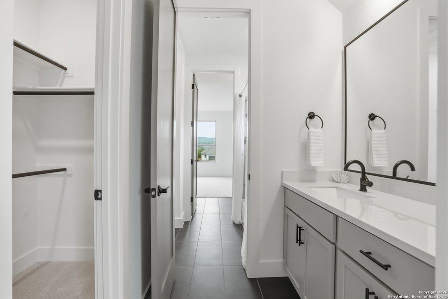 Furnished interior view inside a new home in Kinder Ranch - 70', San Antonio (Image 17).