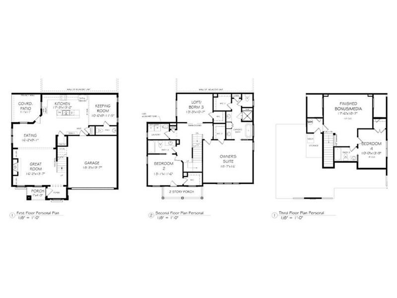 2D floor plan layout of this home in , Woodstock, GA (Image 3).