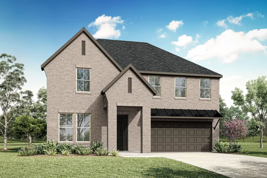 Representative exterior photo of a completed home built from the Ivy by Tri Pointe Homes in Bridgewater, Midlothian, TX (Image 1). Representative exterior photo of a completed home built from the Ivy by Tri Pointe Homes in Bridgewater, Midlothian, TX (Image 1).