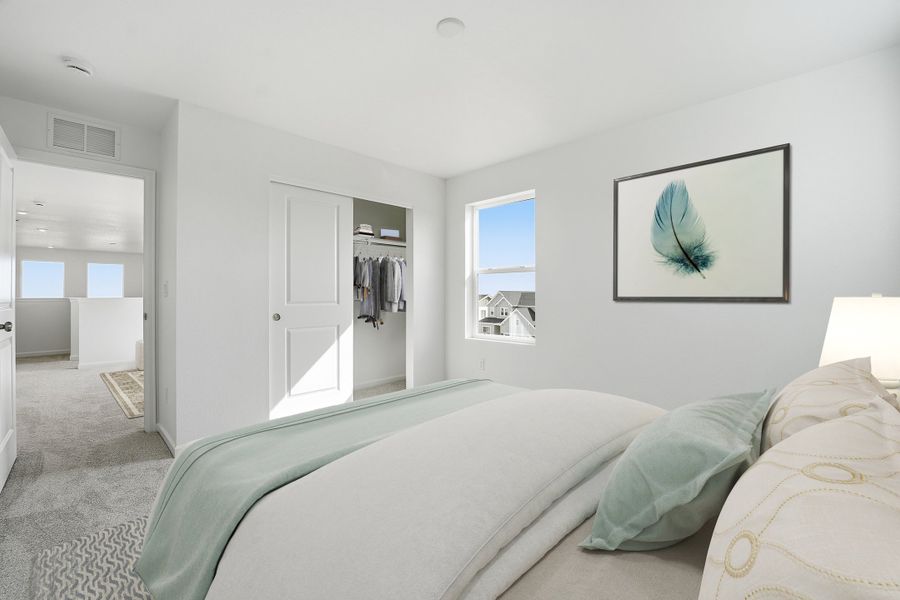 Furnished interior view inside a new home in Trailstone, Arvada (Image 10).
