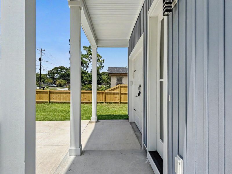 Exterior details and patio area of a home in , North Charleston (Image 26). Exterior details and patio area of a home in , North Charleston (Image 26).