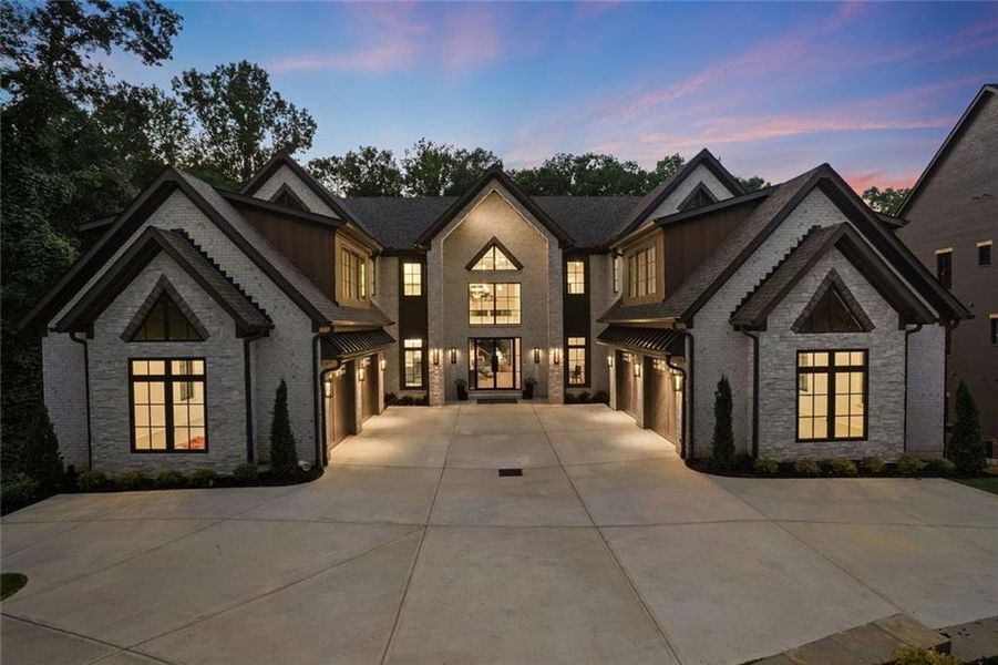 Front exterior of a new home in , Alpharetta, GA, highlighting curb appeal (Image 1). Front exterior of a new home in , Alpharetta, GA, highlighting curb appeal (Image 1).