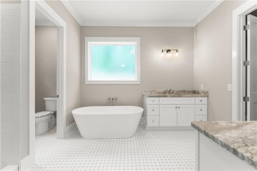 Furnished interior view inside a new home in , Cleveland (Image 15).