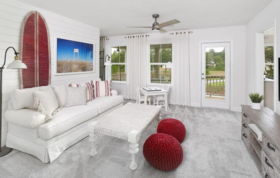 Furnished interior view inside a new home in Sea Island Preserve, Johns Island (Image 10).