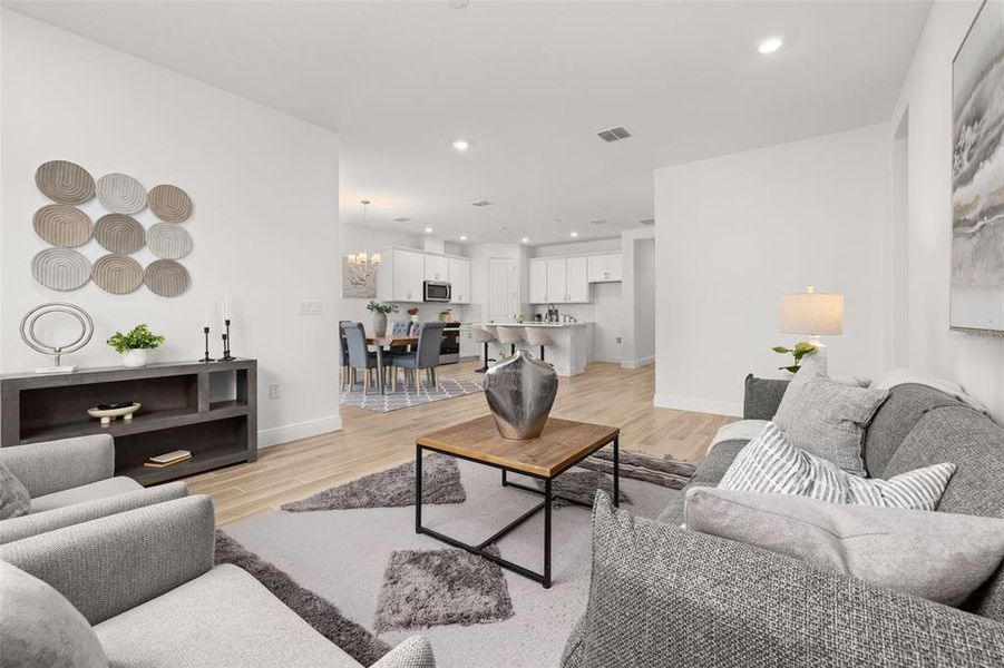 Furnished interior view inside a new home in Green Key Village, Lady Lake (Image 5).