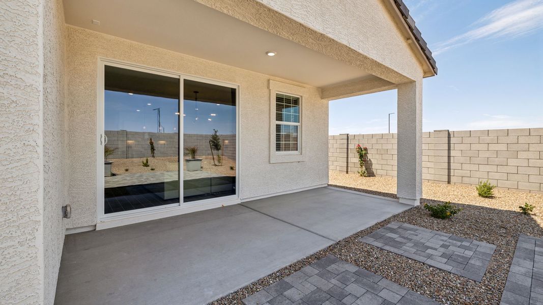 Exterior details and patio area of a home in Remington, Buckeye (Image 2).