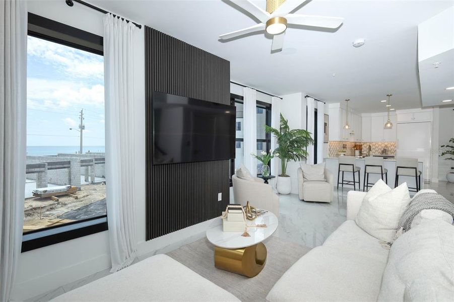 Furnished interior view inside a new home in , Ormond Beach (Image 16). Furnished interior view inside a new home in , Ormond Beach (Image 16).