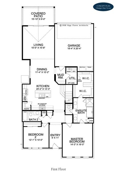 2D floor plan layout for the Birdie by Landon Homes in Fields - Brookside, Frisco, TX (Image 3). 2D floor plan layout for the Birdie by Landon Homes in Fields - Brookside, Frisco, TX (Image 3).